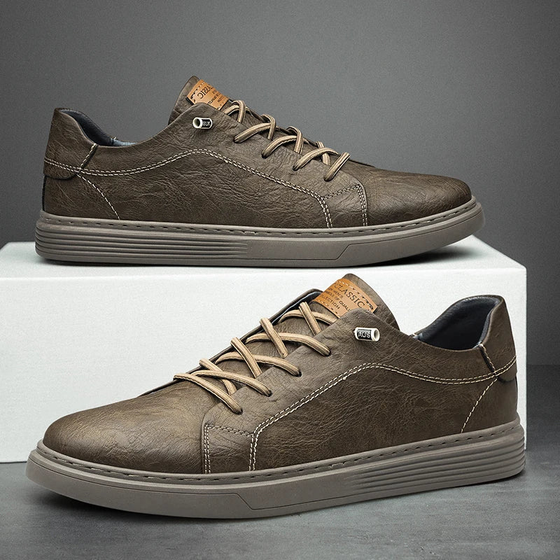 Enzo™ - Genuine Leather Sneakers