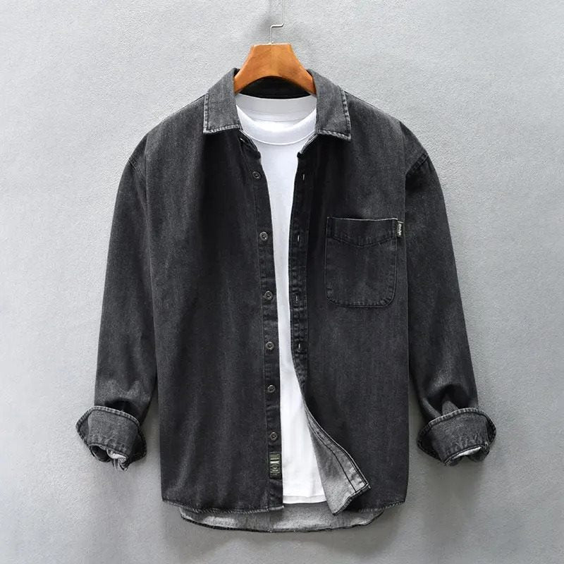 Leo™ - Stone-Washed Denim Shirt